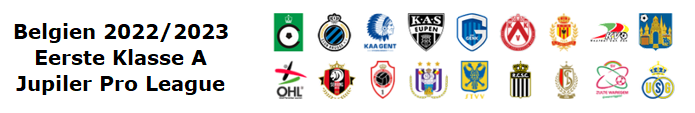 Belgien, Eerste Klasse A, Pro League, Eerste Klasse B, Fussball, Jupiler League, Proximus Leage