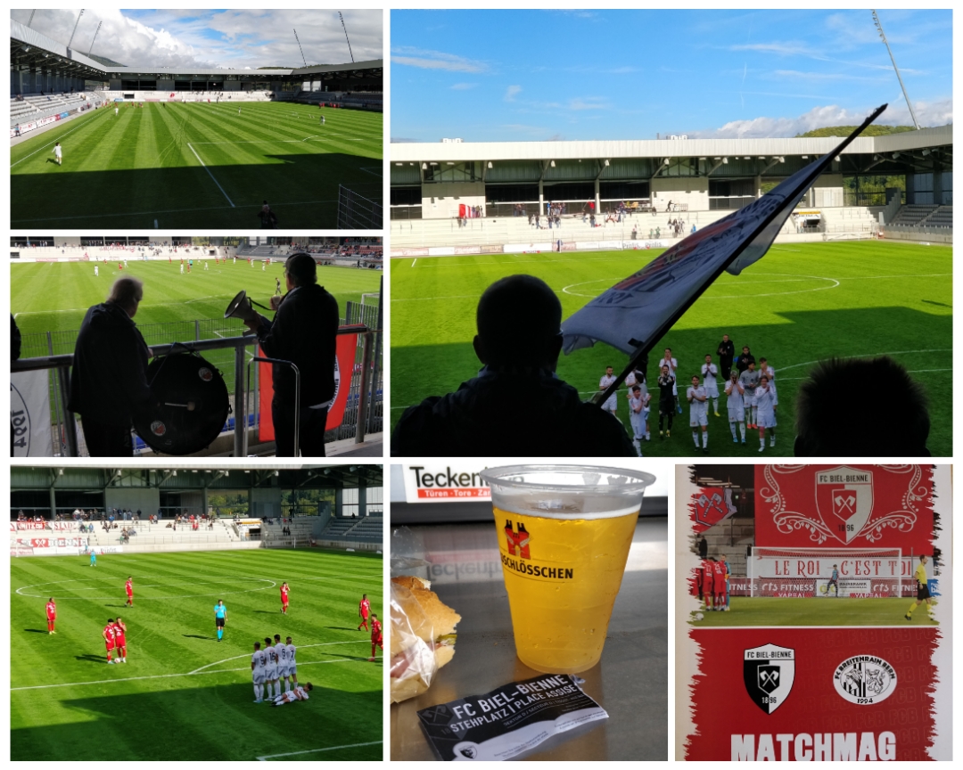 Promotion League Saison 2022/23, Runde 9, Impressionen vom Berner Kantonalderby - FC Biel-Bienne gegen FC Breitenrain